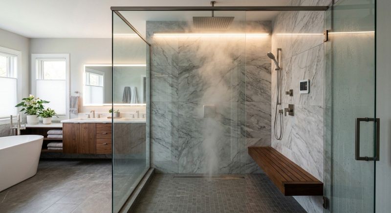Granite Shower Installation in Hendricks County, IN
